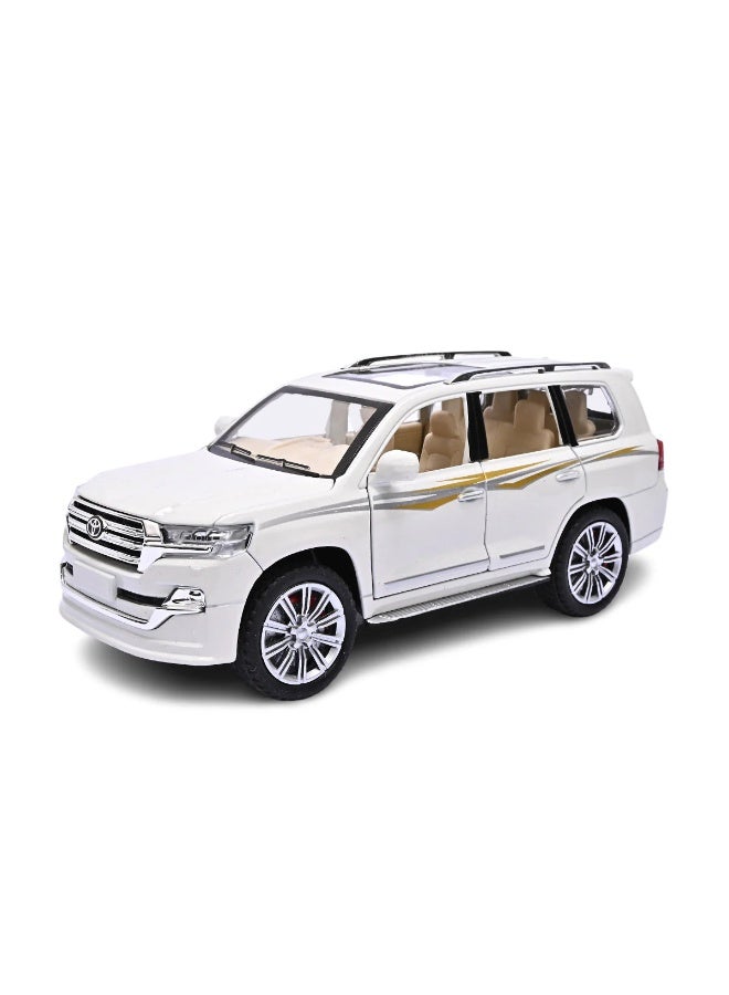 TOY GARDEN 1:24 Scale Simulation of Toyota Land Cruiser SUV Model Car – Diecast Alloy Pull-Back Toy Vehicle with Lights & Sound –Toy for Kids & Adults - Image 2